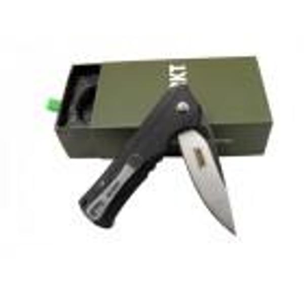 Crkt Muskie 202 BK Siyah Kamp / Outdoor Çakı 18 cm - Yarı Otomatik, Kutulu - Image 1