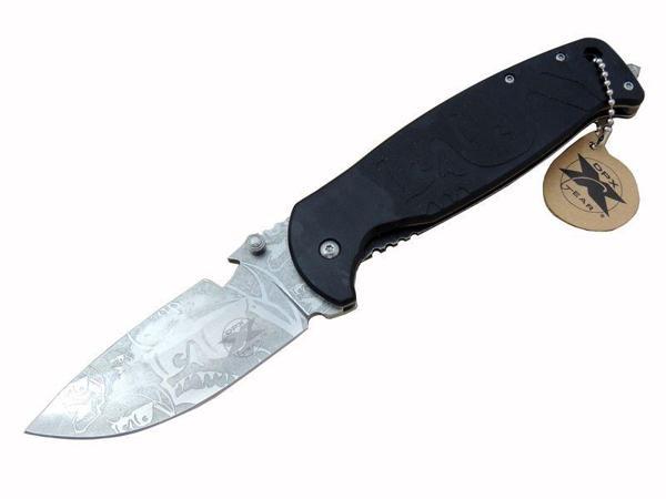 DPX Gear HST-1238 Desenli Outdoor Çakı 23,5 cm - Açacaklı, Cam Kırma Perçinli, Kılıflı - Image 1