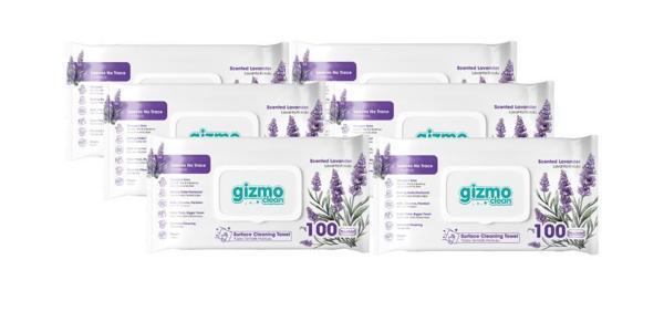 Gizmo Clean Yüzey Temizlik Havlusu Lavanta Kokulu 6 Paket 600 Yaprak - Image 1
