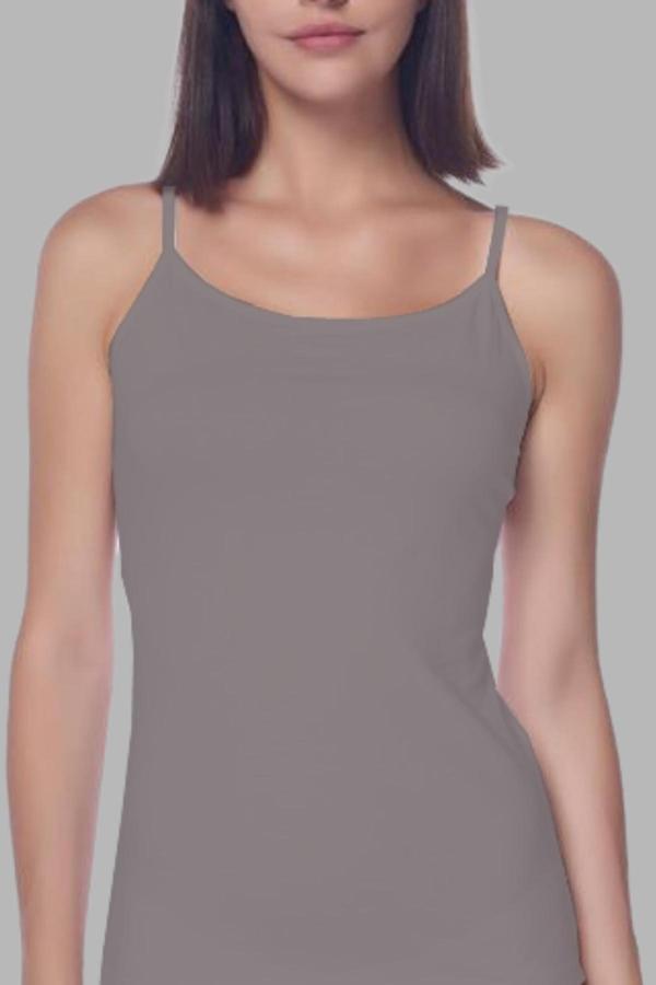 Vien&Karl Kadın 6'Lı Paket Gri İp Askılı Pamuklu Kadın Üst İç Çamaşırı - Image 1