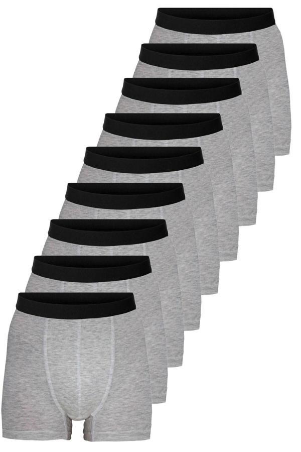 Deean Gri Erkek 9'Lu Paket Pamuklu Boxer - Image 1