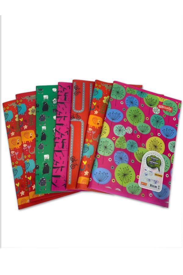 Mynote My Note 100 Yaprak Kareli Defter Farklı Desenlerde - Image 1