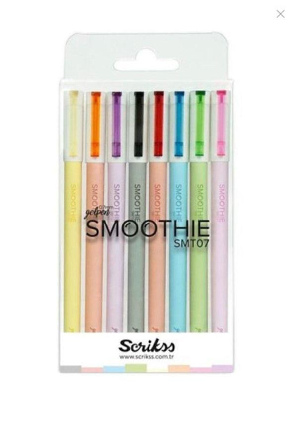 Scrikss Smoothie Jel Kalem 0.7Mm - 8'Li Set - Image 1