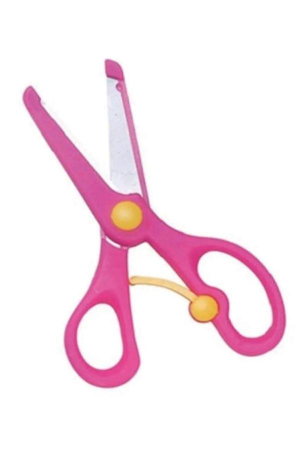 Kampüs Kırtasiyem Çocuk Makası Küt Uçlu Yaylı Plastik Korumalı Okul Öğrenci Makası - Image 1