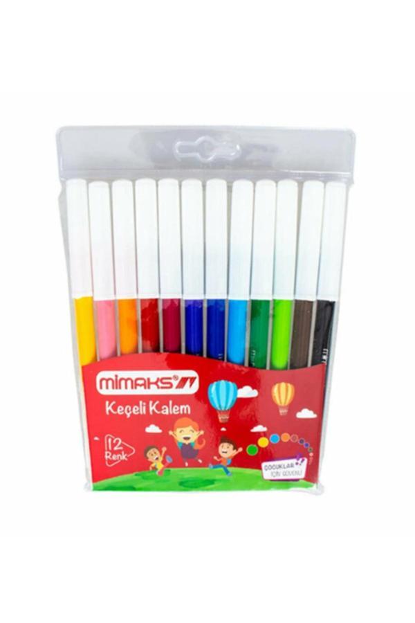 Mimaks 12 Renk Keçeli Kalem No:2 - Image 1