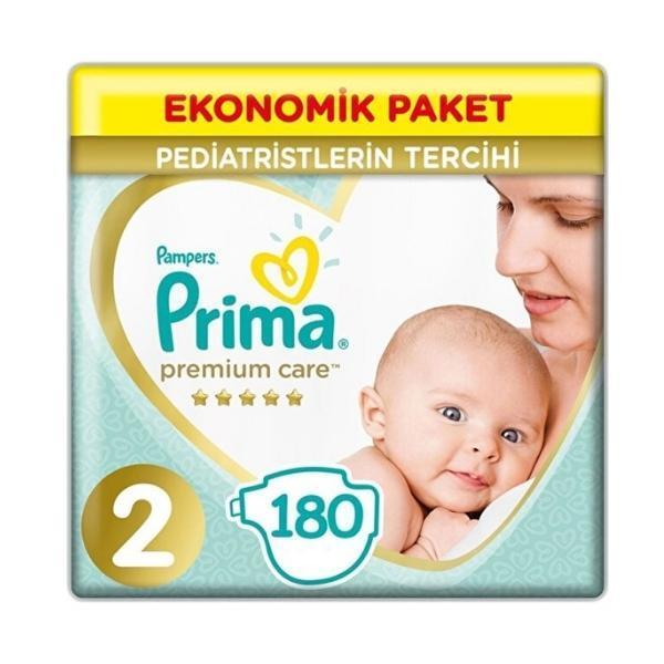 Prima Bebek Bezi Premium Care Ekonomik Paket 2 Beden 180 li - Image 1
