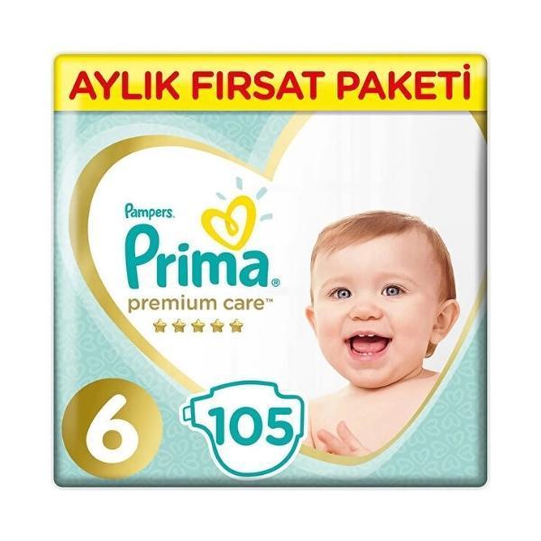Prima Bebek Bezi Premium Care Ekonomik Paket 6 Beden 105 li - Image 1