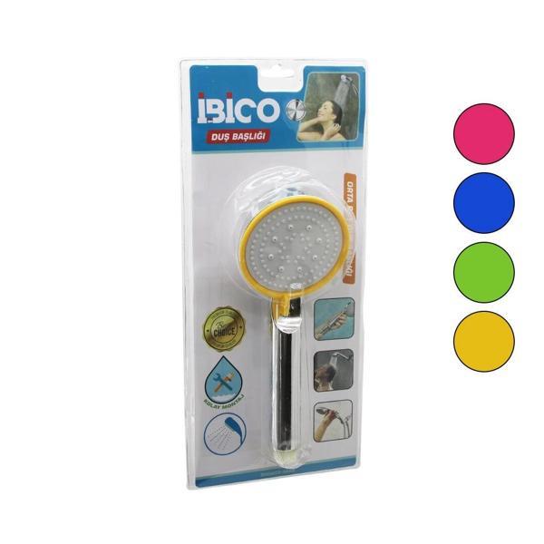 ORTA BOY YUVARLAK=8.7CM DUŞ BAŞLIK KADEMELİ VAKUMLU KROM GÖVDE-RENK.KENAR-BEYAZ ZEMİNSAP:14CM (5365) - Image 1