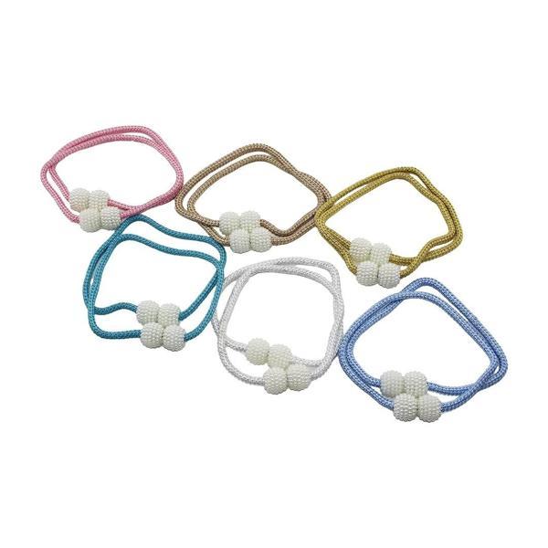 2PCS   BONCUK TOPLU - MIKNATISLI  RENKLİ PERDE İPİ (5365) - Image 1