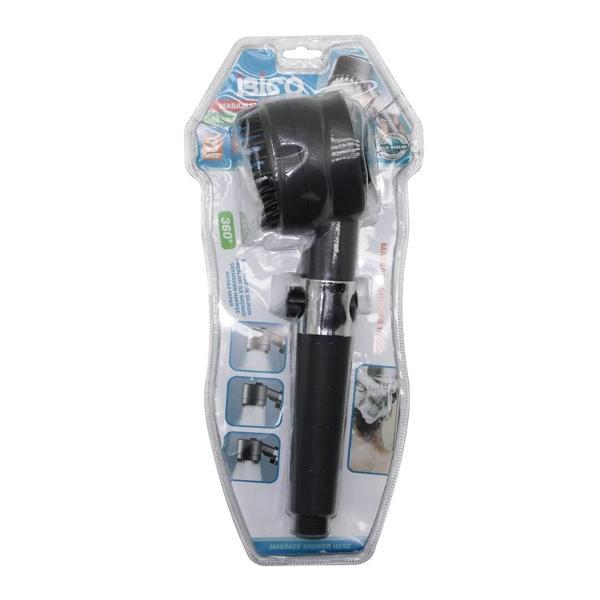 MASAJ UÇLU=ELASTİK SİLİKON  ULTRA DUŞ BAŞLIK  360 DERECE   3 MOD= FONKSİYONLU   SU STOP TUŞLU (5365) - Image 1