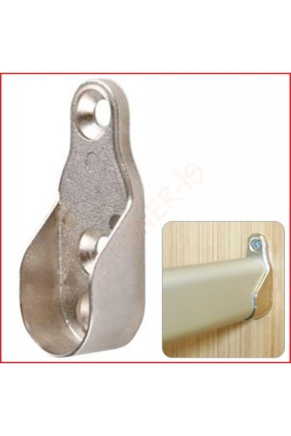 Hırdavat Gardolap Içi Boru Flaşı Oval Flanş (U Flanş) - Image 1