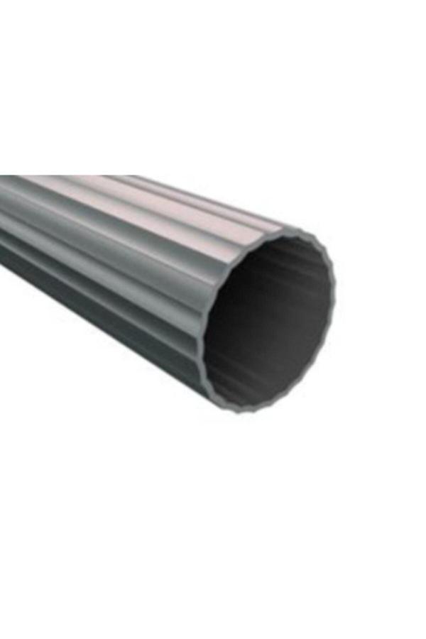 Hmd Mobilya Hırdavat Yuvarlak 100 Cm Aleminyum Askı Borusu Ve 2 Adet Flanş+Montaj Vidaları - Image 1