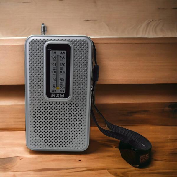 Tenor Cep Tipi Mini Analog Radyo Gri - Image 1