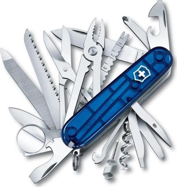 Victorinox VT 1.6795.T2 Swıss Champ,Şeffaf Mavi - Image 1
