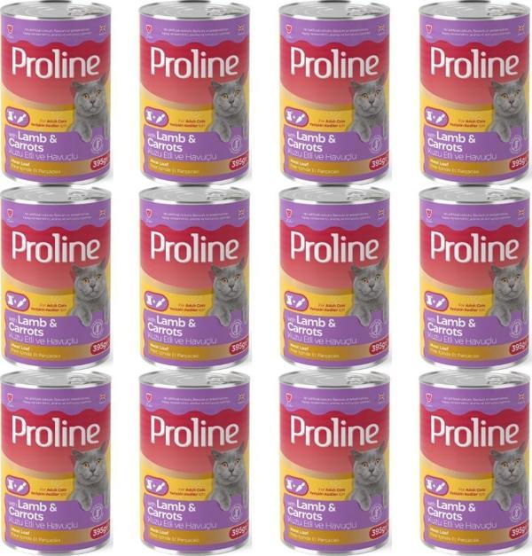 Proline Kuzu Etli ve Havuçlu Pate İçinde Et Parçacıklı Yetişkin Kedi Konserve x 12 Adet - Image 1