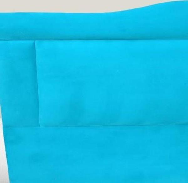 Bengi Ticaret Başlık DK Tek Kişilik 100'lık Tay Tüyü Turkuaz Kumaş Kabartma Model El Yapım - Image 1