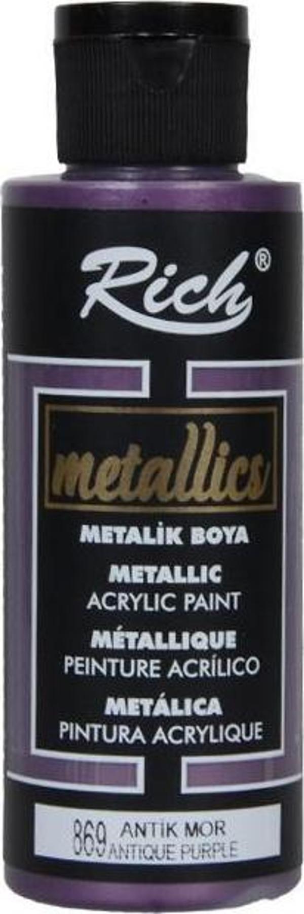 Rich Metalik Akrilik Boya Antik Mor 120ml - Image 1