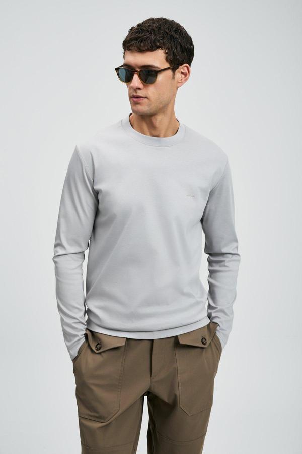 Lufian 112020056 Vıctor Uzun Kollu Tişört Erkek T-Shirt - Image 1