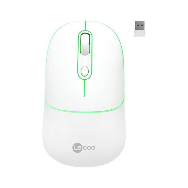 Lecoo WS210 Kablosuz 1600DPI 6 Tuşlu Çift Modlu RGB Şarj Edilebilir Sessiz Mouse - Image 1