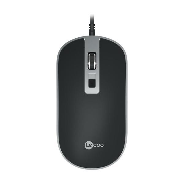 Lecoo MS104 USB Kablolu 1600DPI 4 Tuşlu PC, Mac, Dizüstü Bilgisayar ile Uyumlu Optik Mouse - Image 1