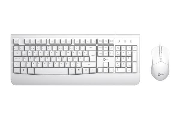Lecoo CM105 USB Kablolu Türkçe Q Klavye & Mouse Set - Image 1