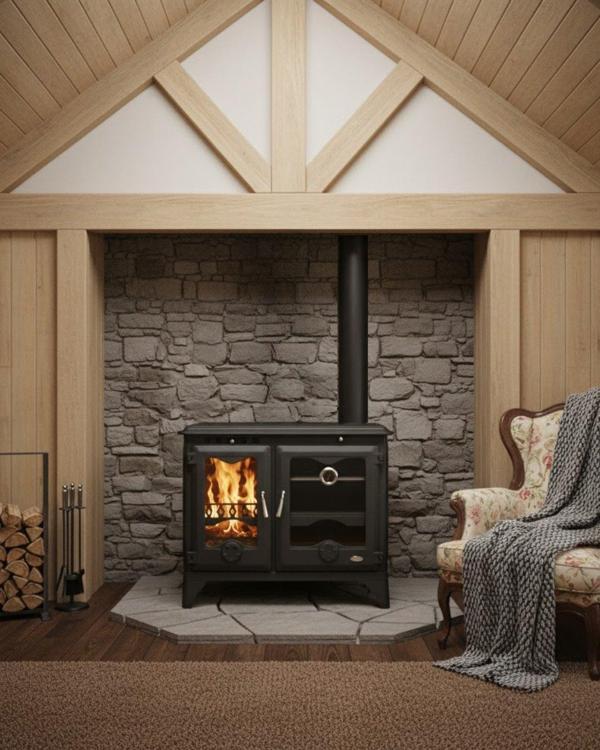 Reyo Stove Bozkır Pik Döküm Fırınlı Şömine Soba - Image 1