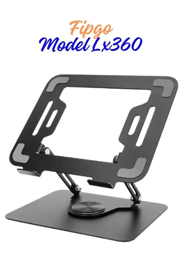 Model Lx360  Ayarlanabilir Katlanabilir 360 Derece DönenMetal Notebook Laptop Yükseltici Stand - Image 1