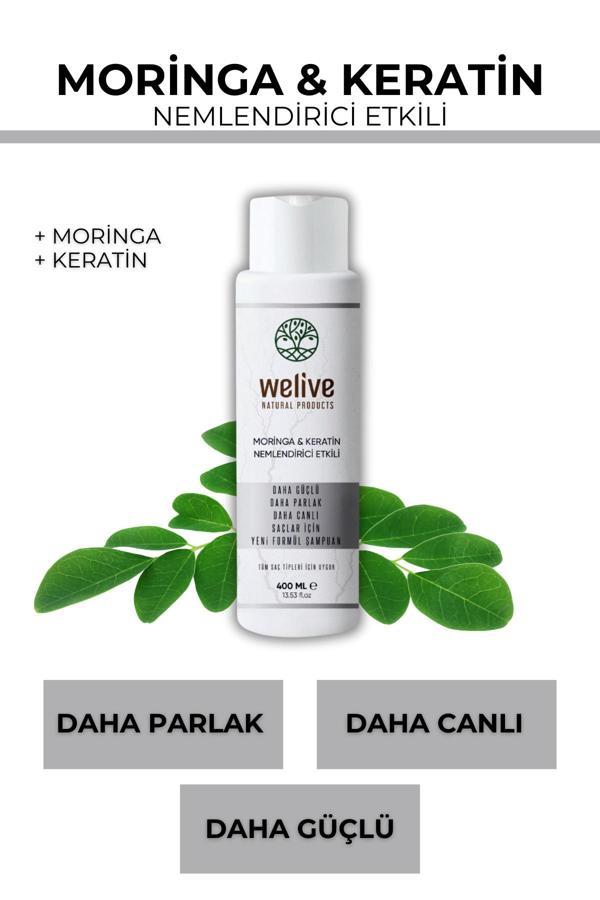 Welive Moringa & Keratin Besleyici Bakım Şampuanı 400 Ml - Image 1