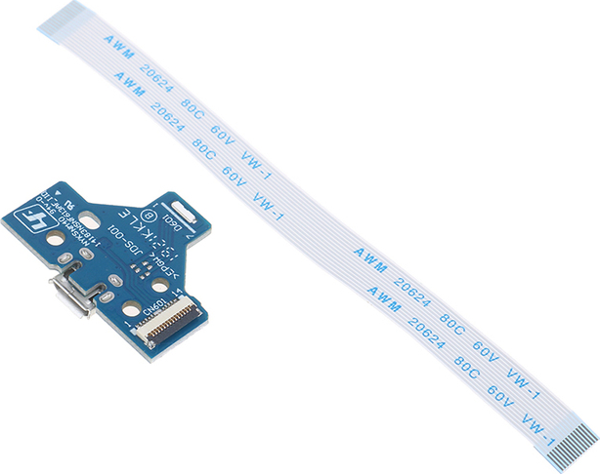 JDS JDM 001 Soket ve 14 Pin Flex Kablo PS4 Kol Tamiri Şarj Soketi 14pin Flex Set - Image 1