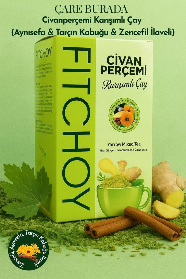 Fitchoy - Civanperçemi Çay 90 gr × 45 Adet (Aynısefa & Tarçın Kabuğu & Zencefil İlaveli) - Image 1