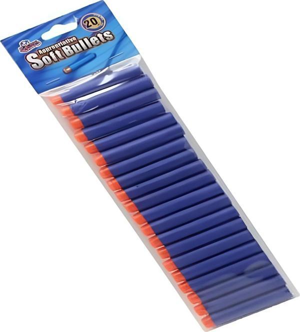 Nerf Mermi Yumuşak Sünger Yedek Mermi 20 Adet Ekonomik Paket - Image 1