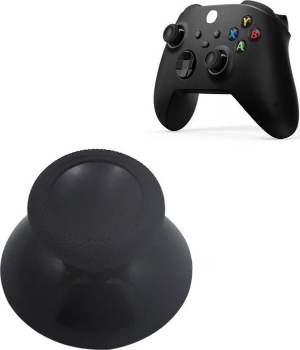 1 Adet XBOX One - One S/X - Series S/X Uyumlu Analog Topuz Renkli Başlık Siyah - Image 1