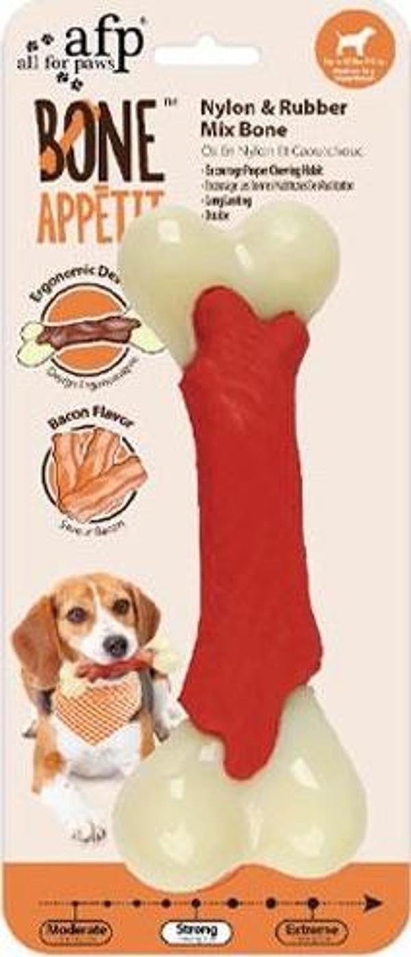 Afp Bone Appetit - Nylon-Rubber Kemik - Pastırma L - Image 1