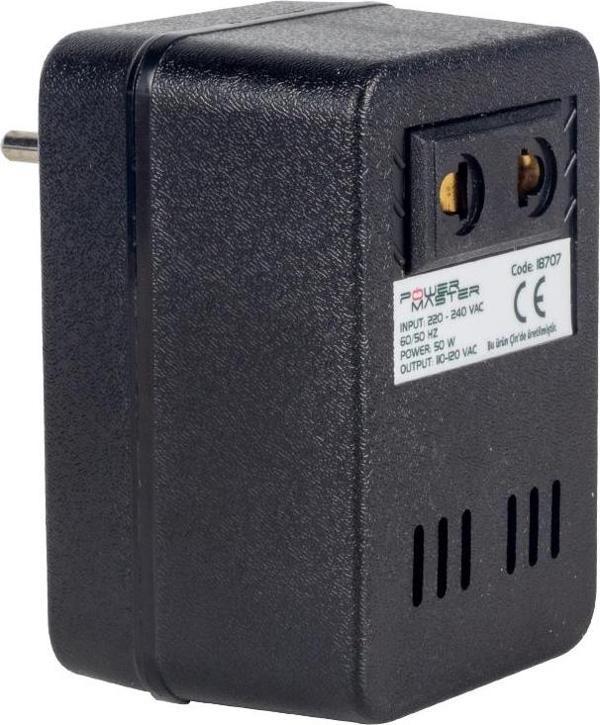 POWERMASTER PM-18707 220V-110V 50VA AC/AC DÖNÜŞTÜRÜCÜ TRANSFORMATÖR - Image 1