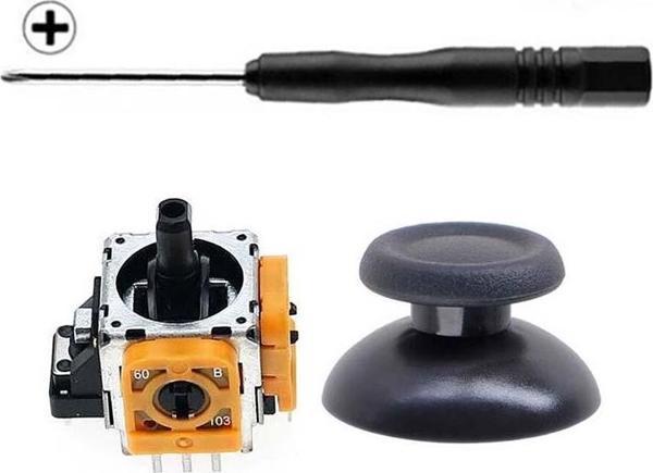 PS4 Analog Motor ve Topuz 1+1 Set PS4 Tornavida Playstation 4 Kol Tamir Seti Yedek Parça - Image 1