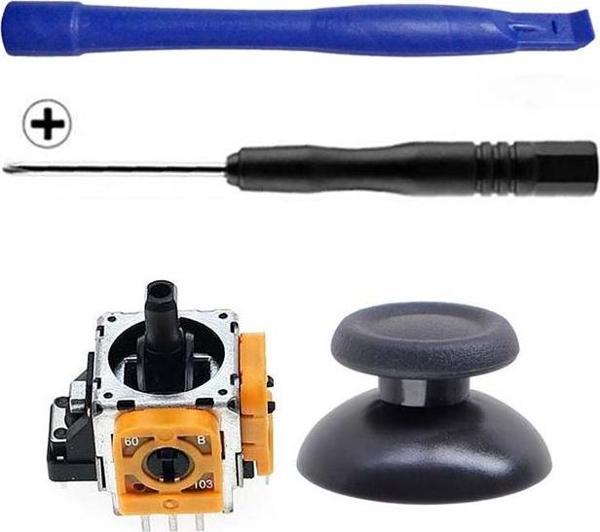PS4 Analog Motor ve Topuz 1+1 Tornavida Ayırıcı Set Playstation 4 Kol Tamir Seti Yedek Parça - Image 1