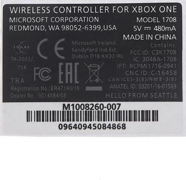 Xbox One Elite Xbox One Kol Etiketi Kol Tamiri Yedek Parça XBOX Kol Sticker Siyah - Image 1