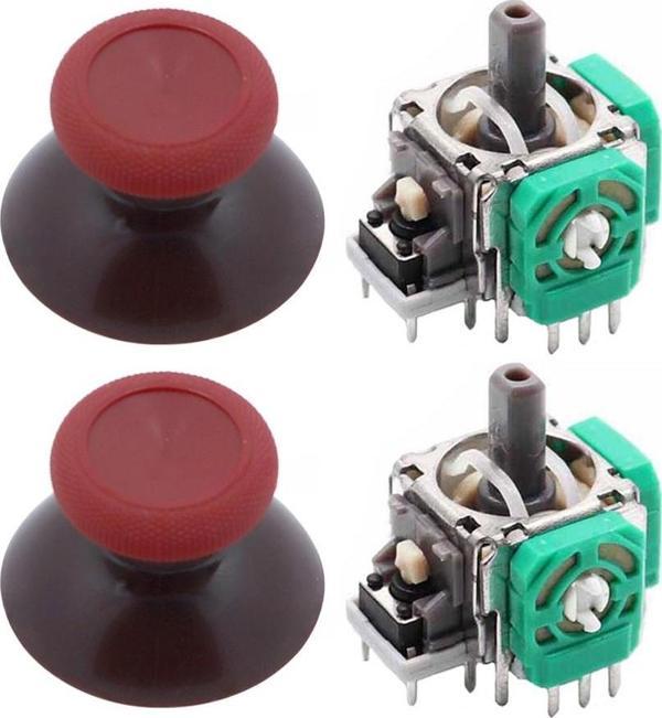 XBOX One Analog Motor Topuz Seti 2+2 One - One S/X - Series S/X Uyumlu Kırmızı Bordo - Image 1