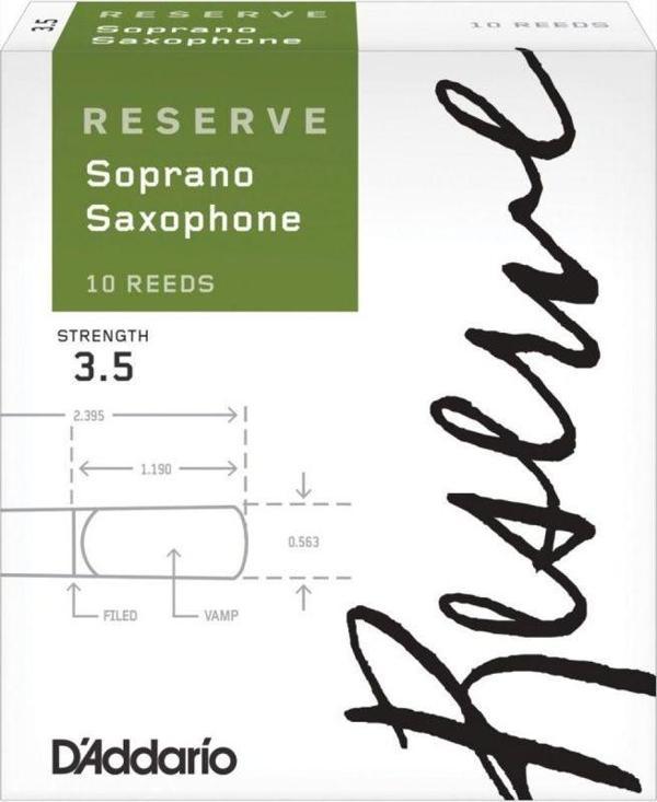 D\'Addario Woodwinds Reserve DIR1035 Soprano Saksafon Kamışı No: 3,5 - Image 1
