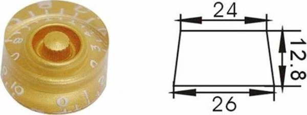 Dr Parts PNB2/GD Plastic Knob (Gold) - Image 1