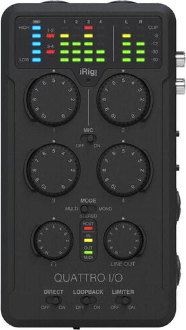 IK MultimediaiRig Pro Quattro I/O Kayıt Mikseri - Image 1