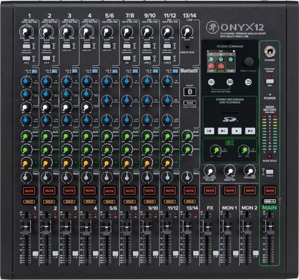 Mackie Onyx12 12-Kanal Analog Mikser (Multi-Track USB) - Image 1