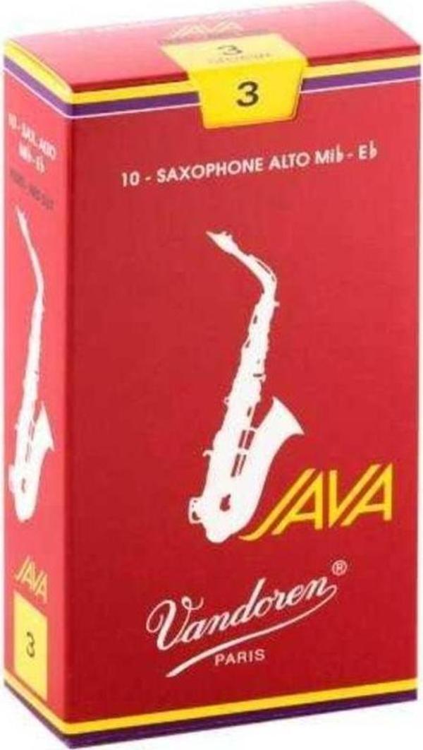 Vandoren SR263R Java Red Cut Alto Sax Kamışı (10\'lu) No. 3 - Image 1