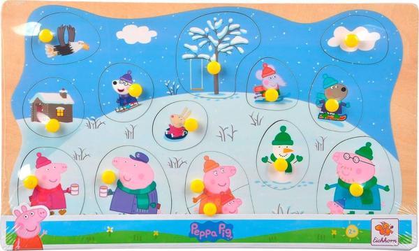 Simba Eichhorn Peppa Pig Pin Puzzle - Kış 109265710 - Image 1