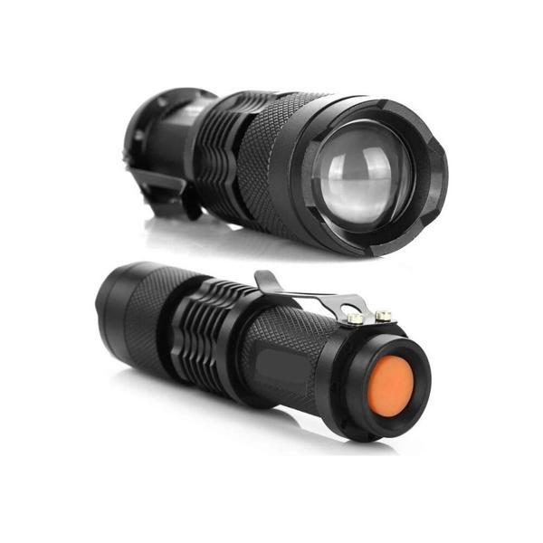 Km-87 Polis Tipi Zoomlu Şarjlı Metal Dağ Kamp Cep Feneri Cree Led 2300 Lumens - Image 1