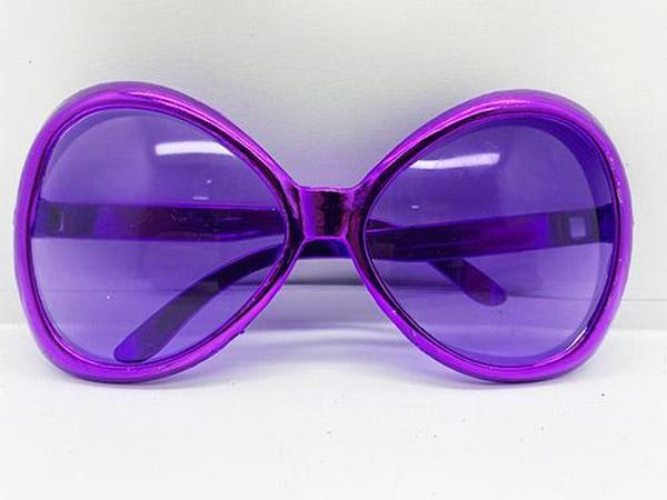 Yeşilçam Temalı Parti Gözlüğü Mor Renk 7x16 cm - Image 1