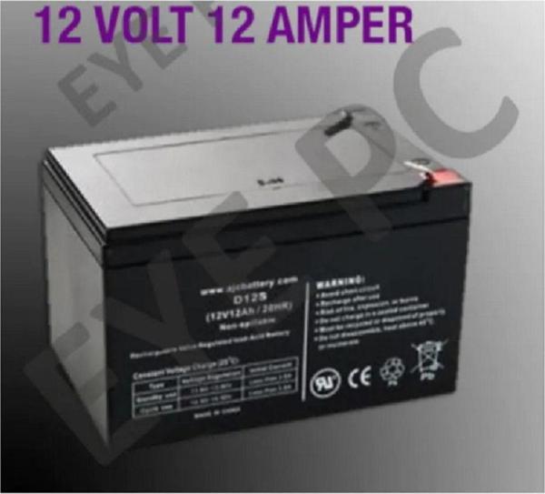 Eyepc 12 Volt 12 Amper Motorsiklet Akü Aküsü Şarj Edilebilir - Image 1