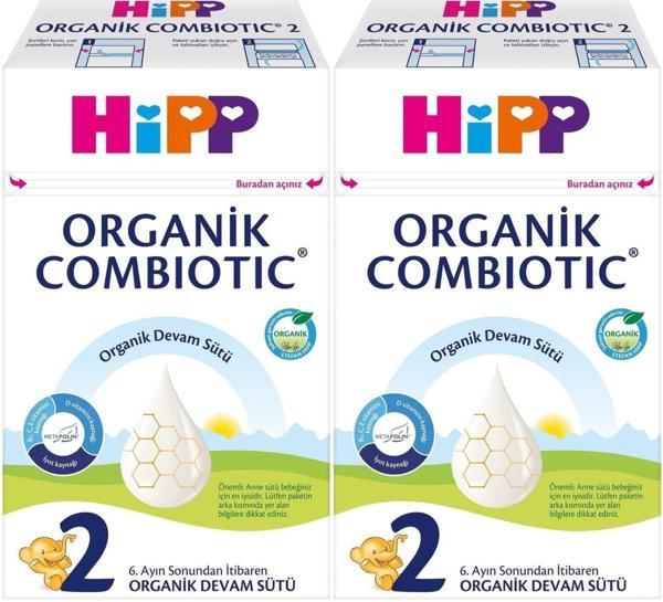 Hipp Organik Combiotic Devam Sütü 600GR No:2 (6-12 Ay) (2 Li Set) - Image 1