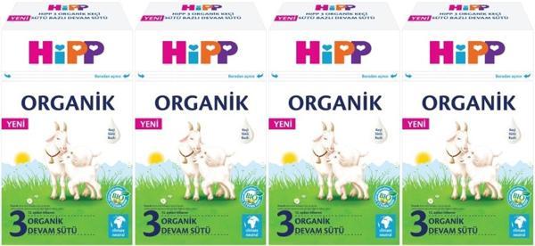 Hipp Organik Keçi Sütü Bazlı Devam Sütü 400GR No:3 (12.Aydan İtibaren) (4 Lü Set) - Image 1