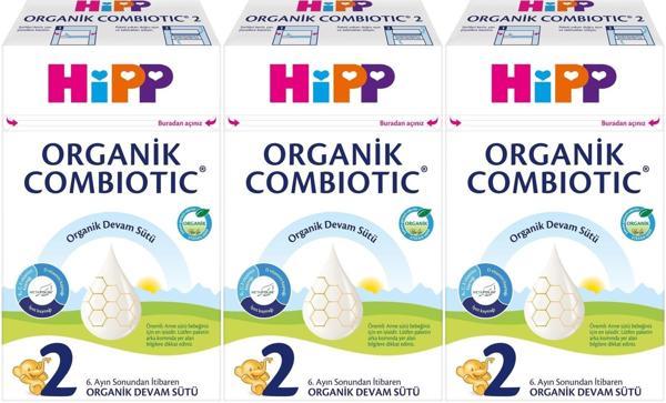 Hipp Organik Combiotic Devam Sütü 600GR No:2 (6-12 Ay) (3 Lü Set) - Image 1